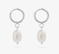 Pearl Huggie Earrings