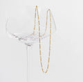 White Confetti Chain Necklace